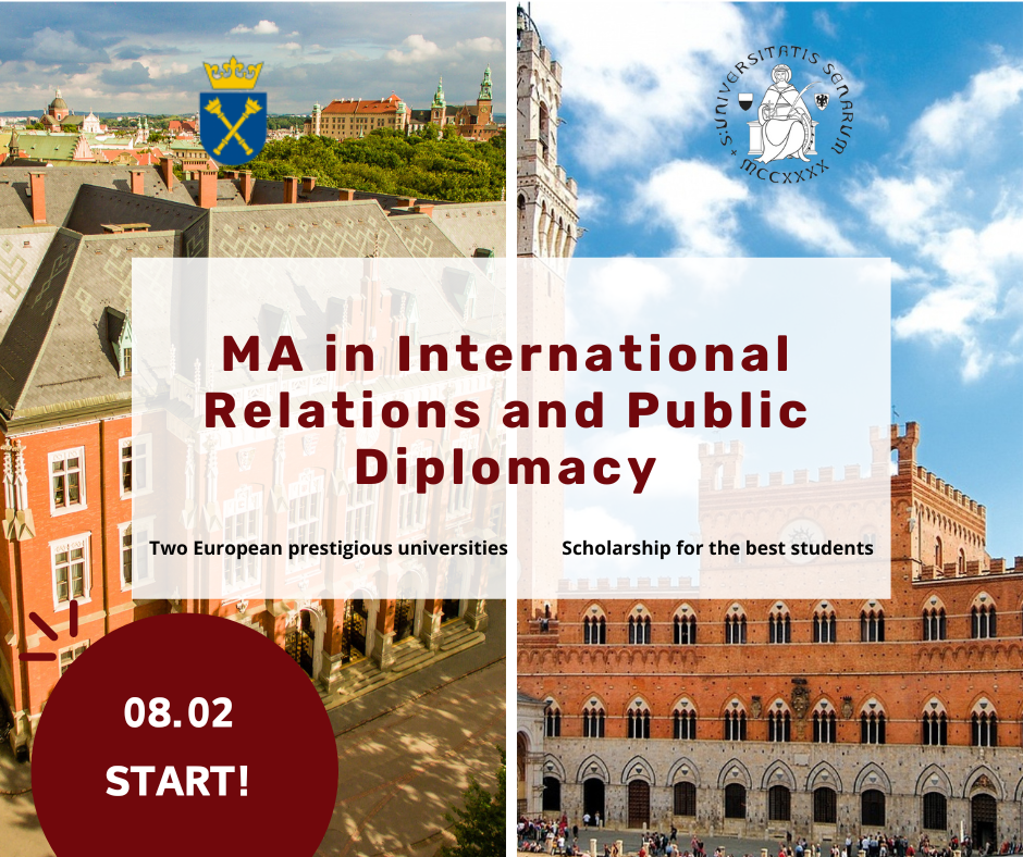 Promotion graphic, Jagiellonian University and University of Siena